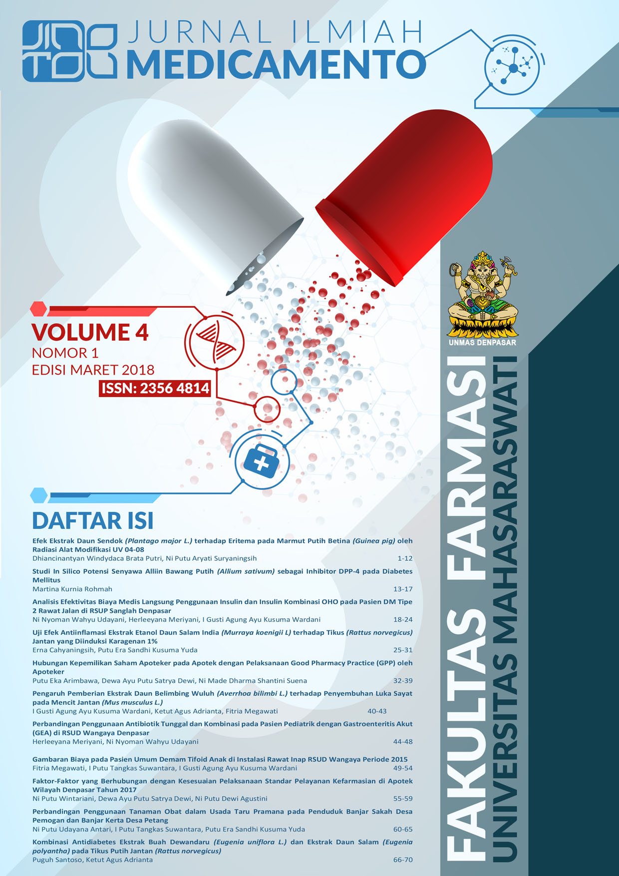Jurnal Ilmiah Medicamento 4(1)
